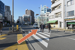 東京メトロ丸の内線 新大塚駅2番出口からの順路02